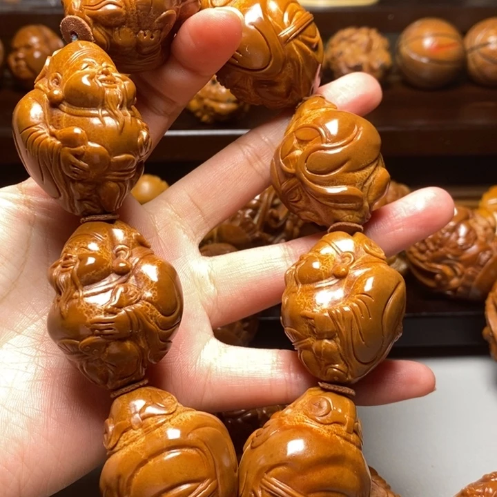 橄榄核手串/手链学*橄榄核核雕
