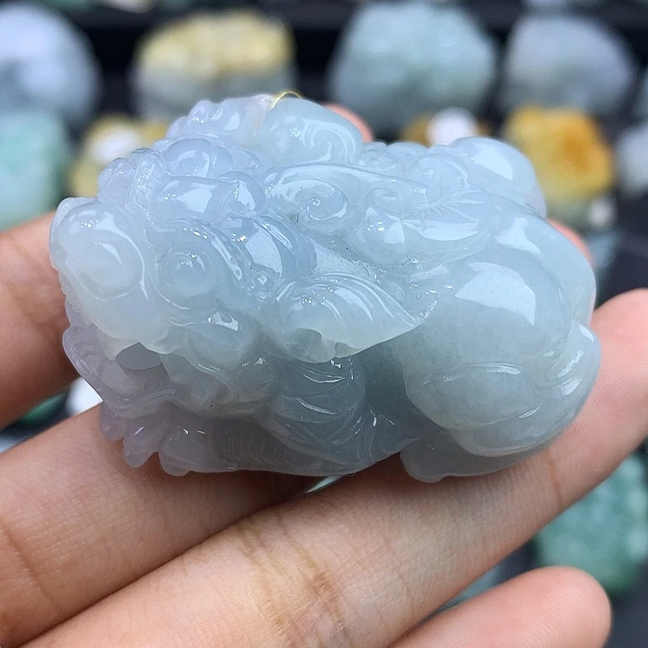 颈饰未镶嵌翡翠天然缅甸翡翠