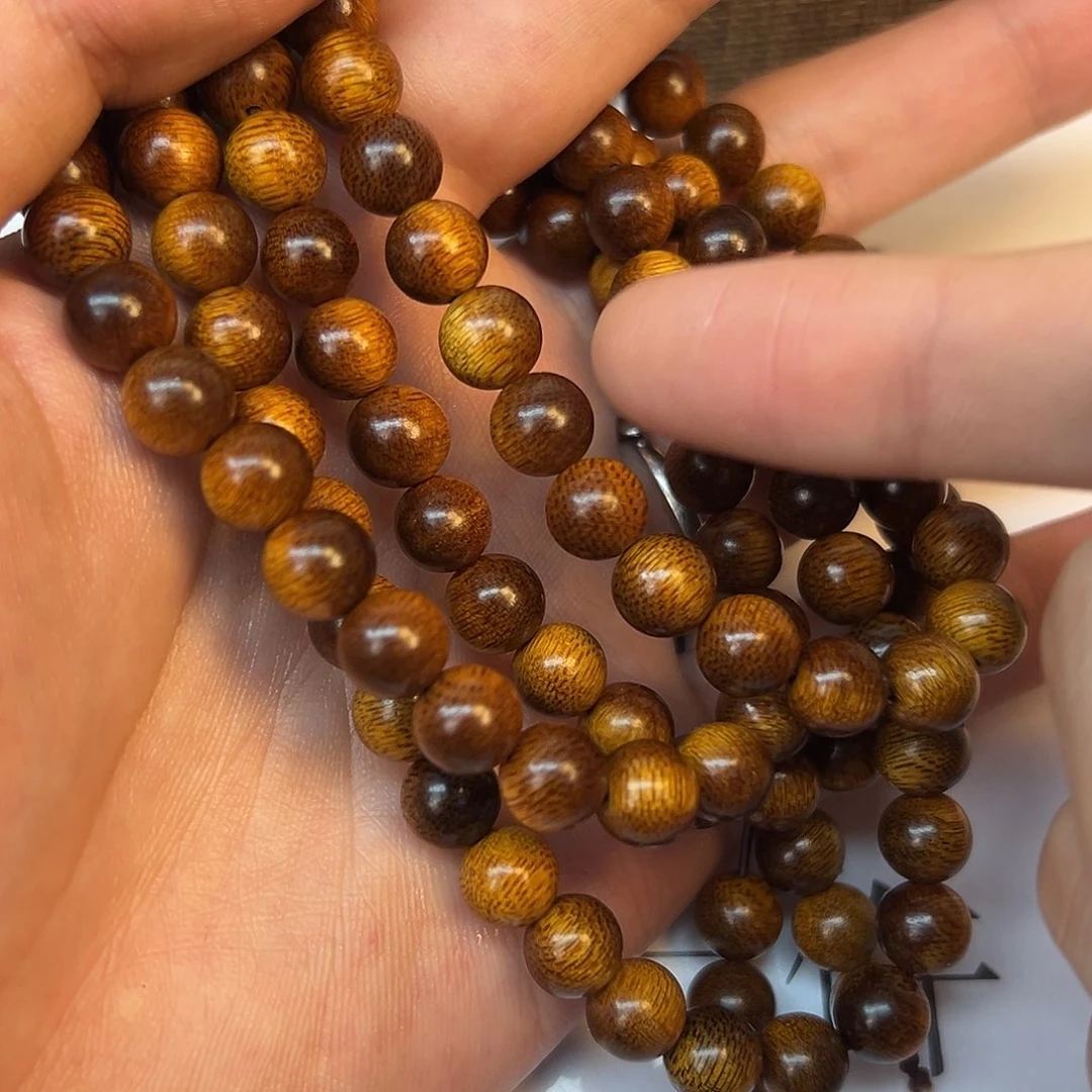 手串沉香富森红土108