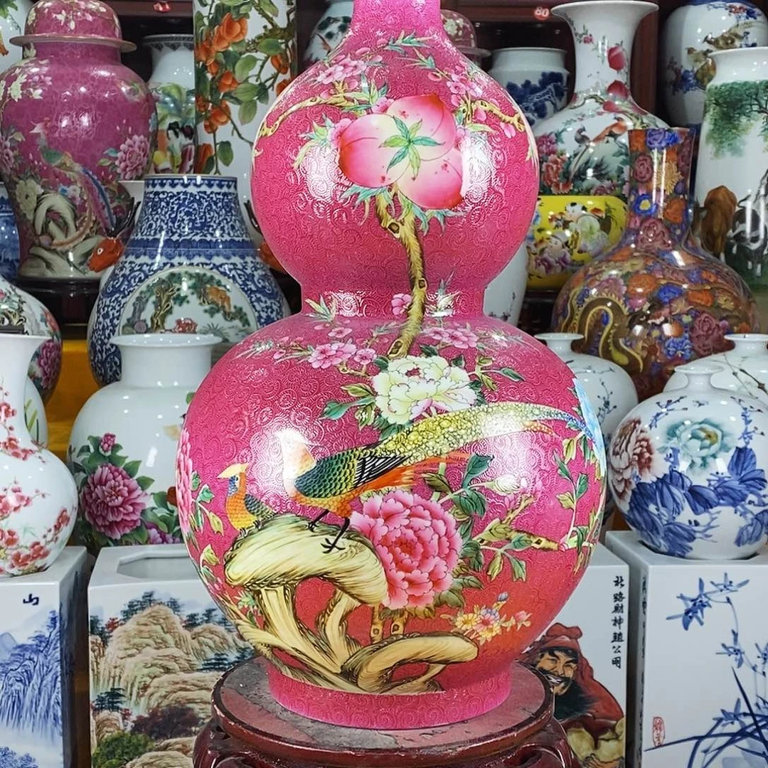 陈***陈陶摆件景德镇陶瓷葫芦