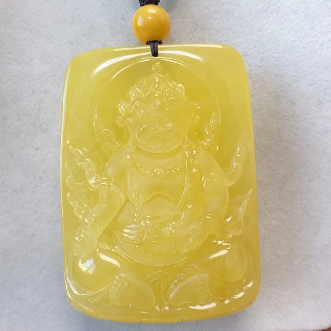 蜜蜡未镶嵌项链吊坠