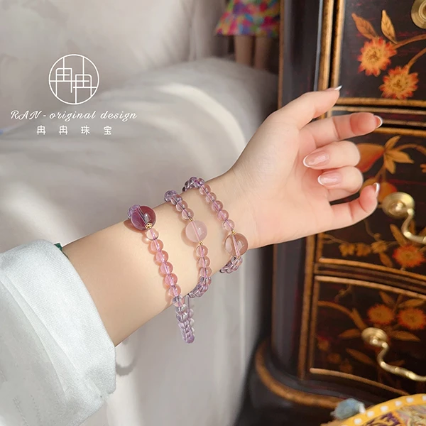 「安第斯之梦」-潇冉冉珠宝 玻利维亚紫水晶项链多圈多样性发一条