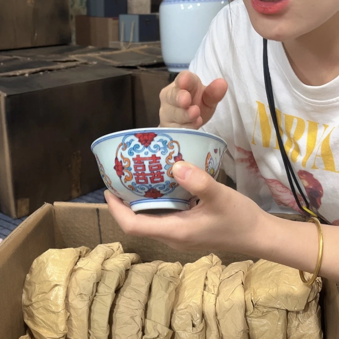 摆件////景德镇陶瓷器。绿。