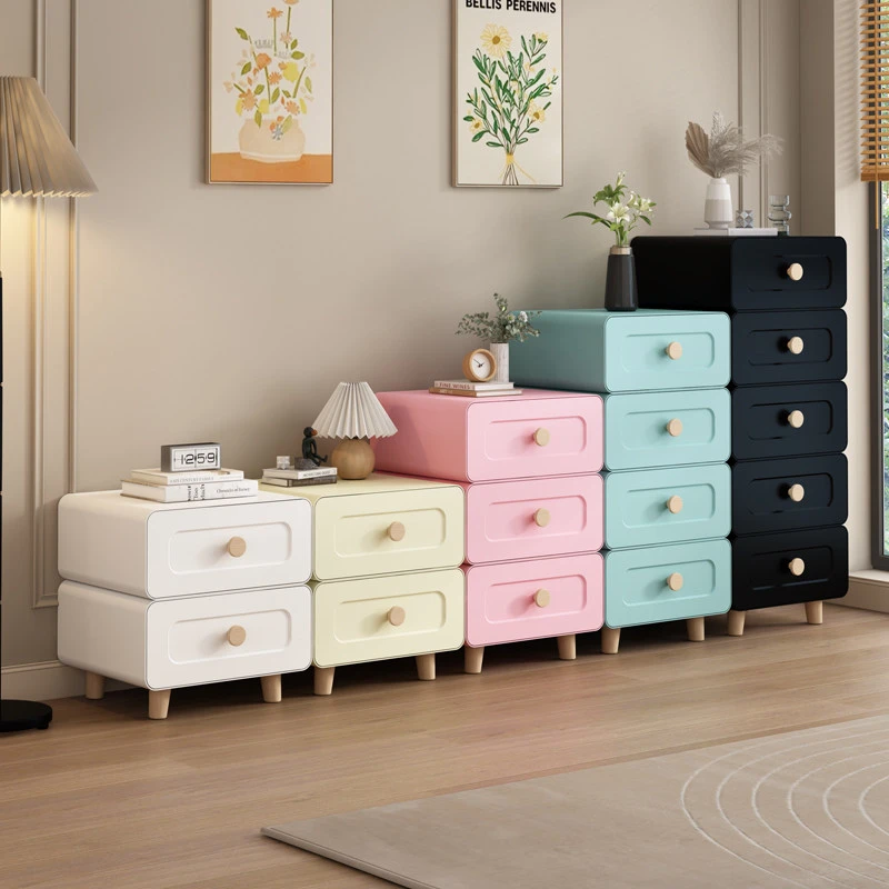 钢制床头柜卧室家用抽屉柜小型铁艺收纳柜床边斗柜无甲醛矮储物柜