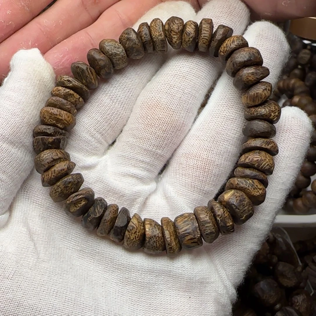 沉香手串海南白棋树丁包壳12.8克