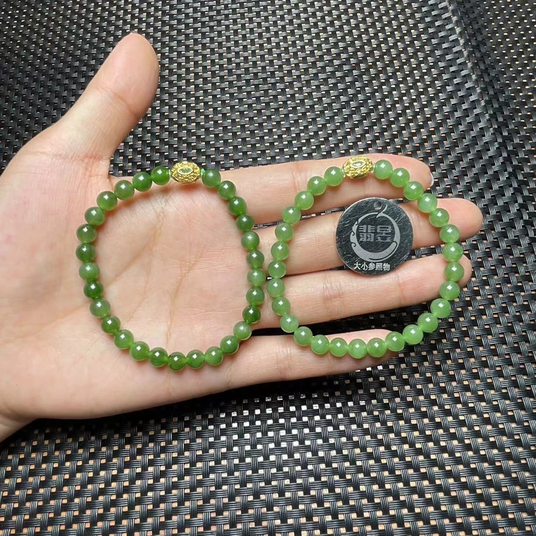 翡昱-N3-39891-610-和田玉手串/约5+/约28颗/-多样性发其一-C