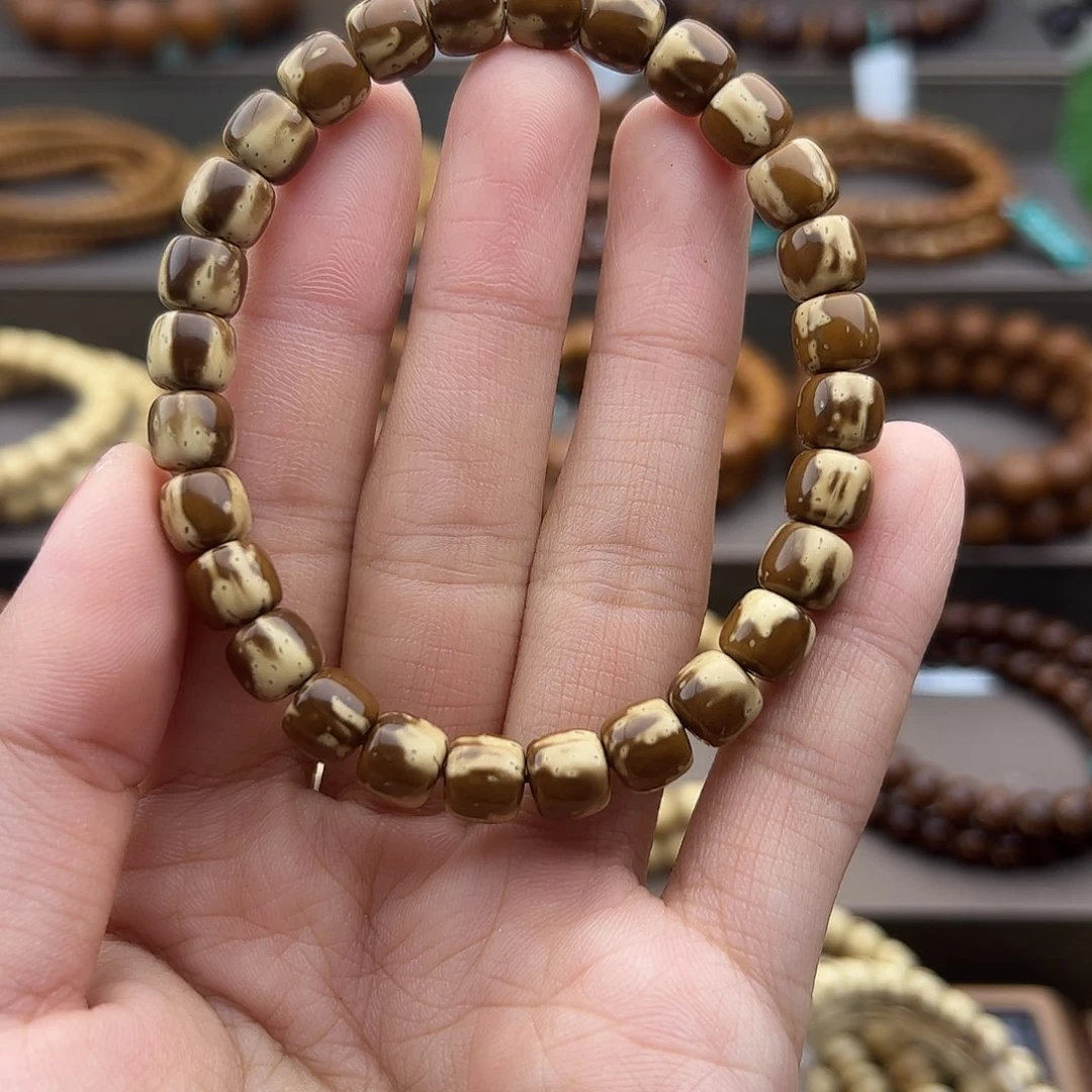 手串紫金鼠7.9实心老行花鼠全品紫金鼠