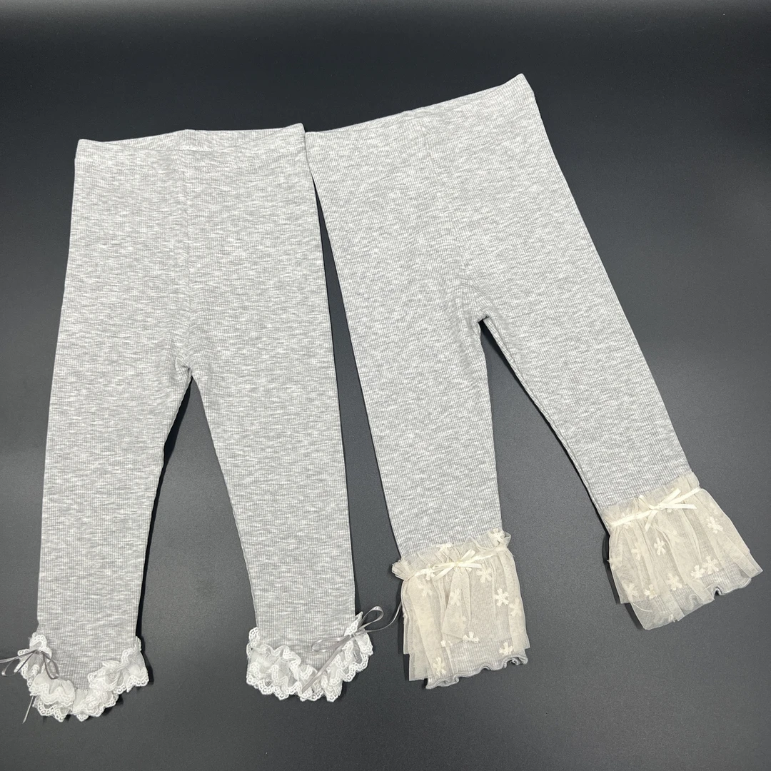 【荔枝优选】儿童打底裤蕾丝春秋女童百搭宝宝外穿弹力洋气夏季