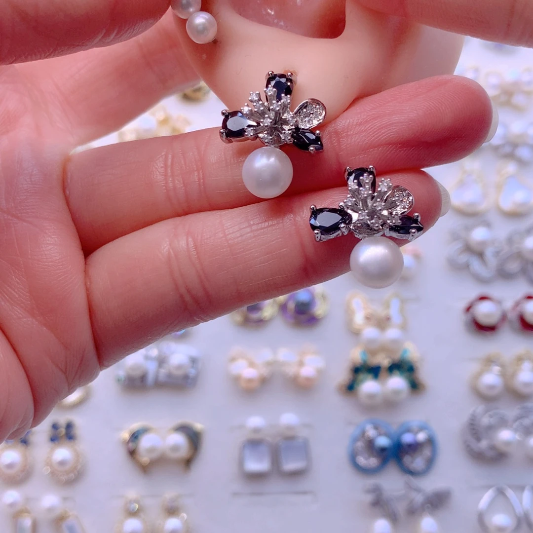 耳饰淡水珍珠合金