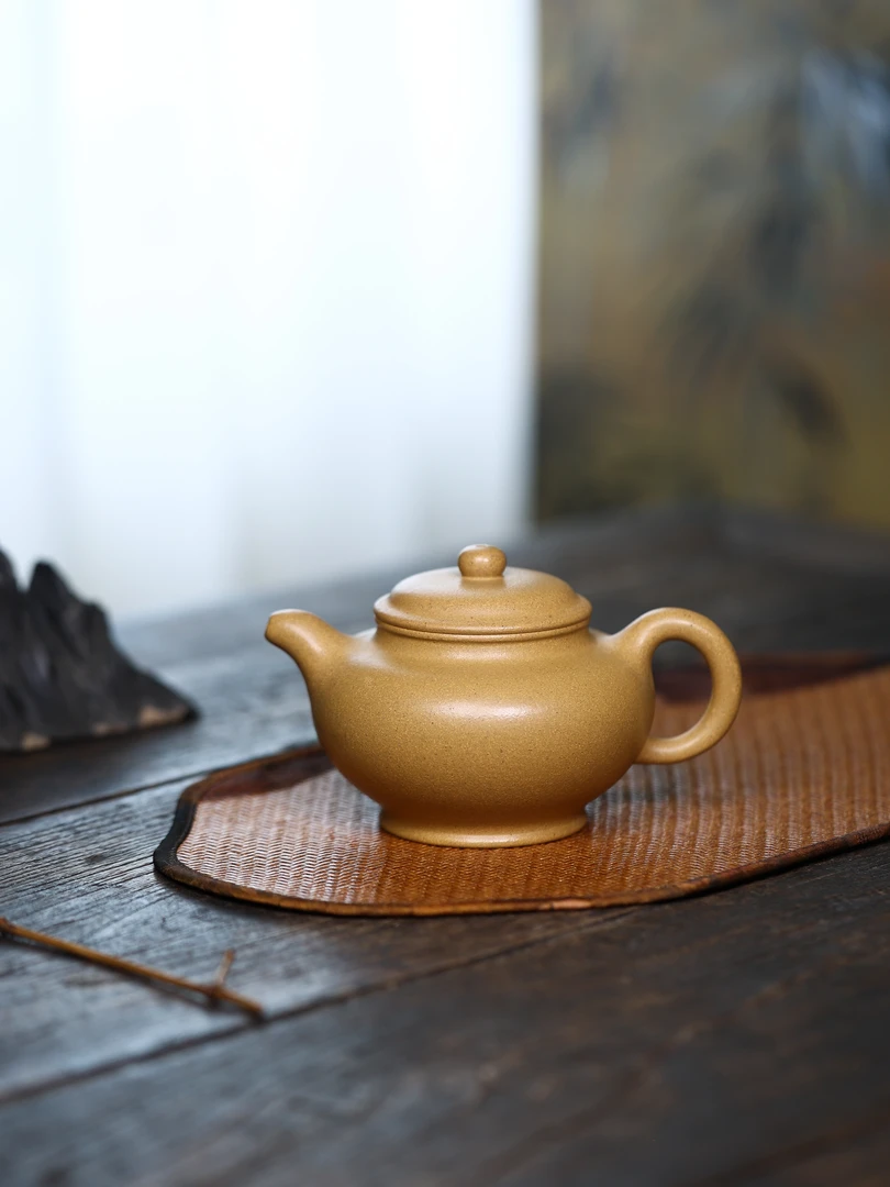 御林堂刘子新 大掇只 黄金段 容量300cc正宗宜兴原矿纯手工紫砂壶