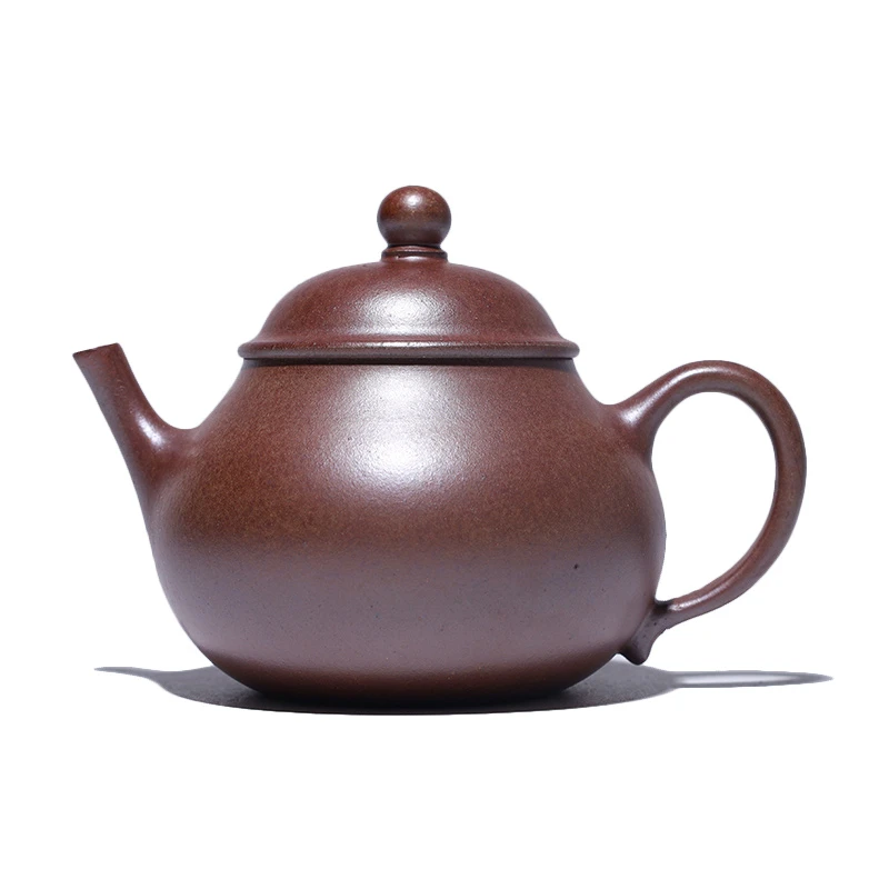 大吉羊柴烧 宜兴紫砂壶茶壶 原矿本山绿泥芭乐梨形150ml庄杰