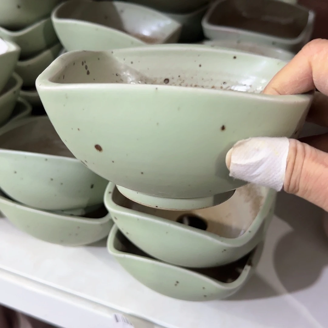 瓷片景德镇陶瓷花盆