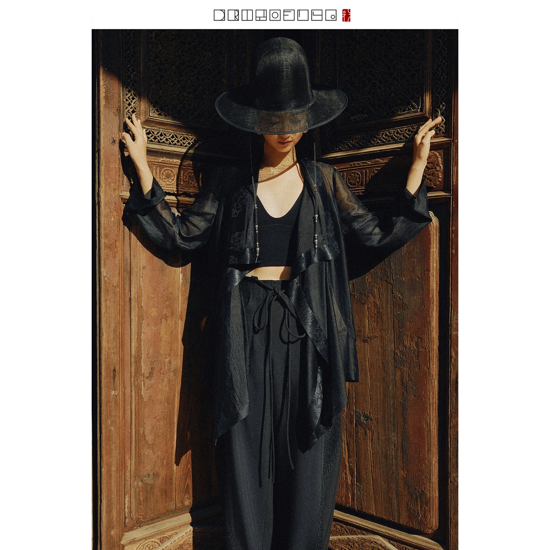 醋酸拼接设计感防嗮开衫/DrittoFilo