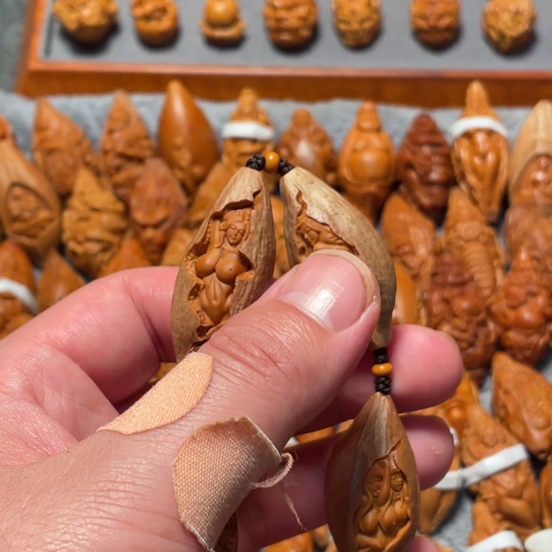 橄榄核手串/手链双面包衣美女