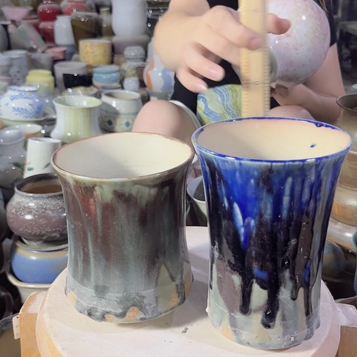 瓷片口11高14  瑕 景德镇陶瓷学院