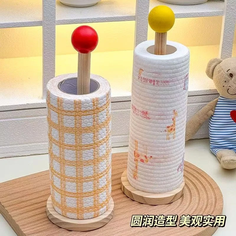 厨房纸巾架懒人抹布挂架卷纸架保鲜膜架一次性抹布家用卷筒架L