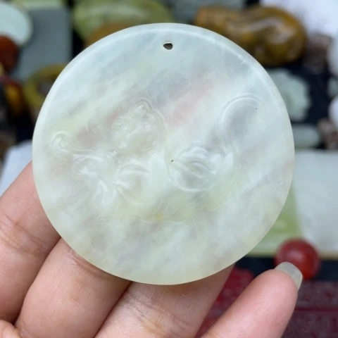 蛇纹石玉未镶嵌颈饰29