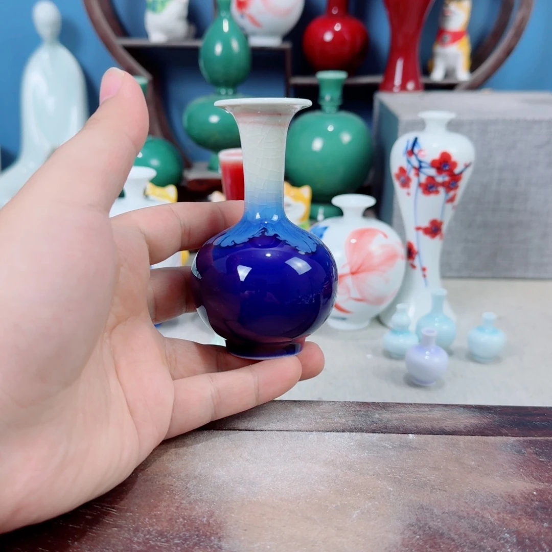 陶瓷手工小花器摆件
