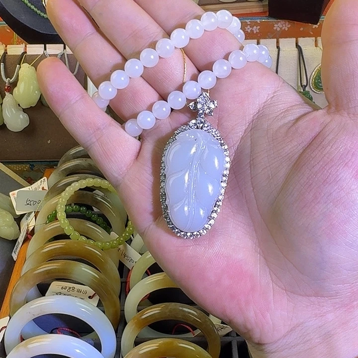 和田玉未镶嵌颈饰