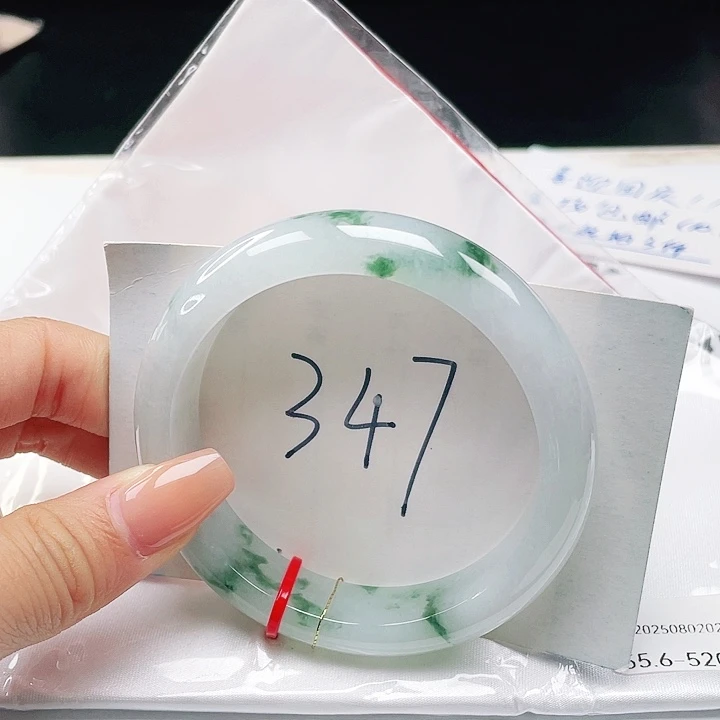 翡翠未镶嵌手镯55+正圈