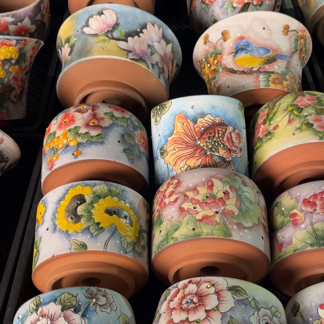 ?****市子拍多肉花盆