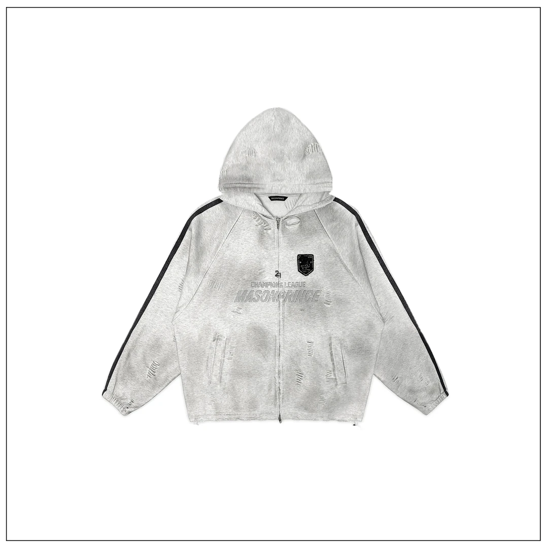 【】散步行为 运动抛脏基础之上双开式多版型卫衣开衫