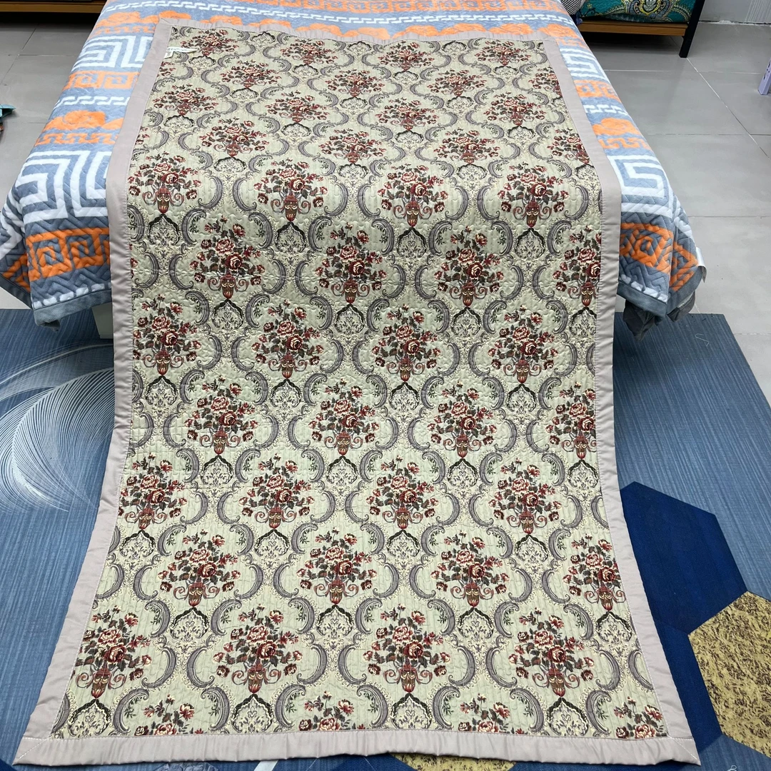 [欧式浪漫]-120*220木棉三层夹棉防滑沙发垫学生宿舍床盖