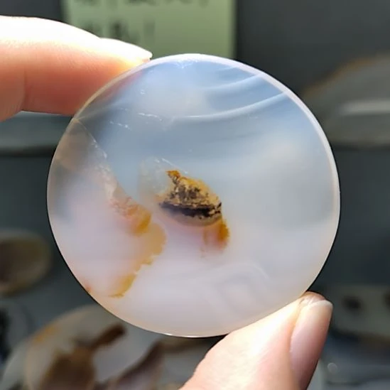 玛瑙/玉髓未镶嵌吊坠挂牌船