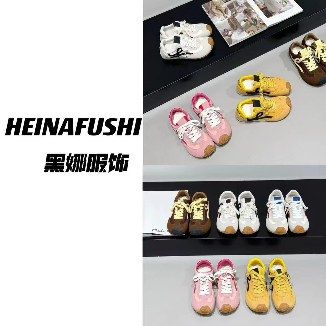 【清仓】 复古拼色阿甘德训休闲鞋801