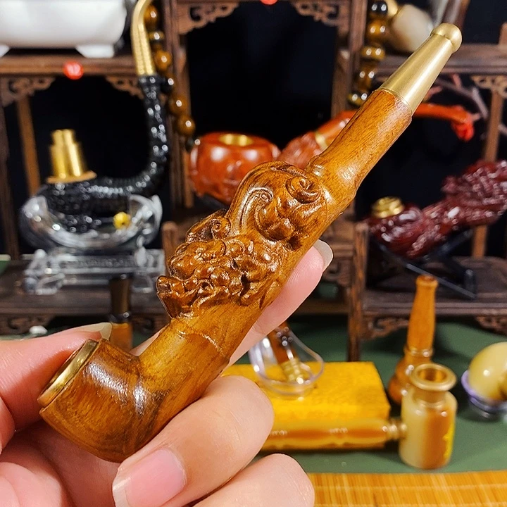 高端定制金丝楠烟嘴