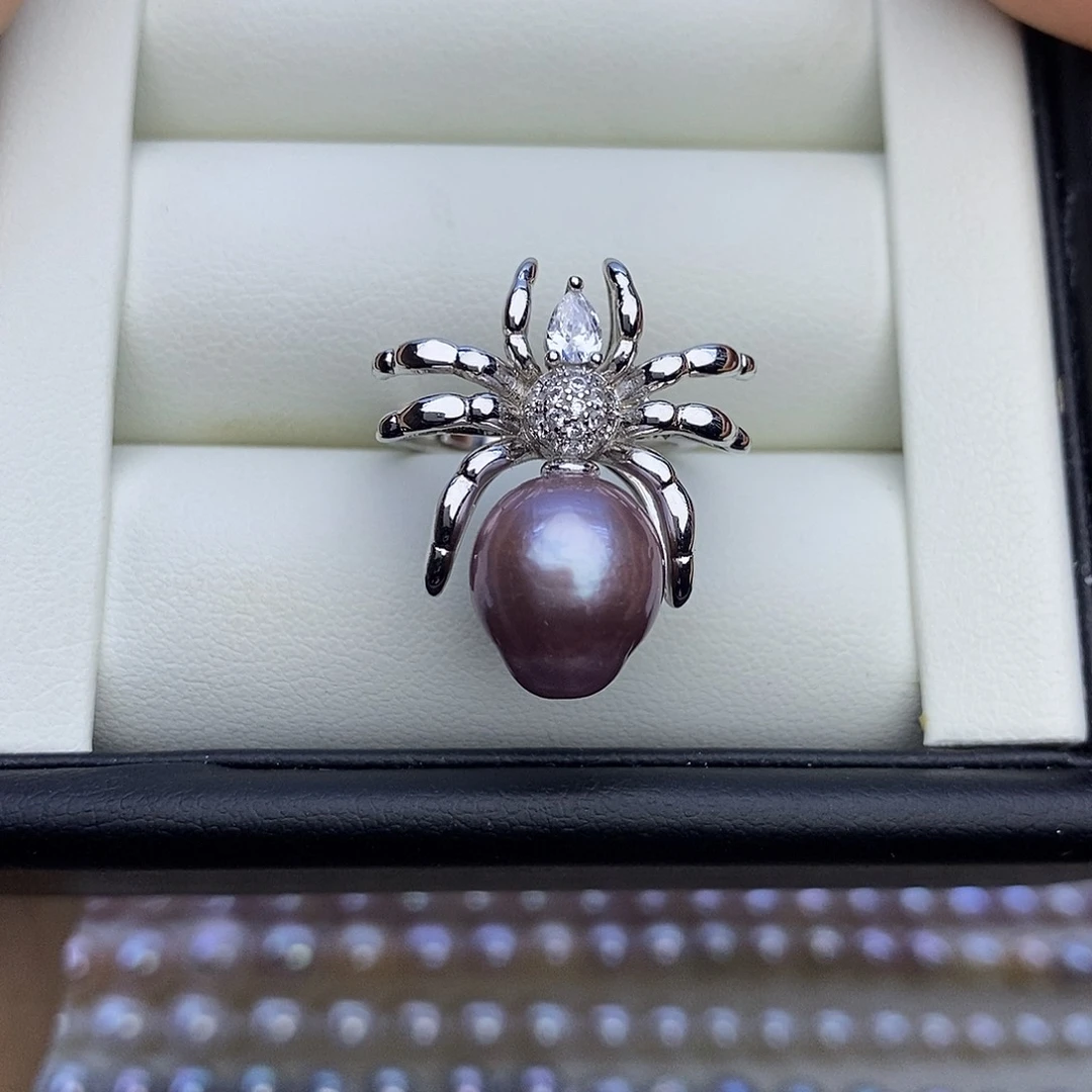 项链银S925镶嵌淡水珍珠