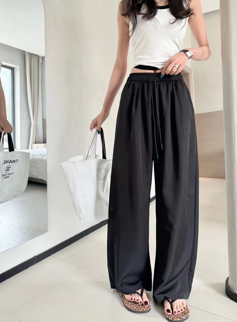 【百万清仓】工厂亏清！舒柔特抗皱 夏季慵懒弯刀休闲裤~1708