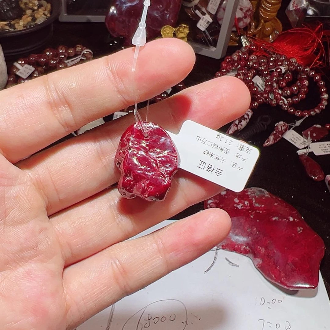 天然辰砂远*天然朱砂吊坠