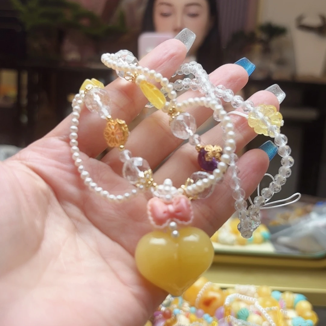 未镶嵌琥珀手链琥珀