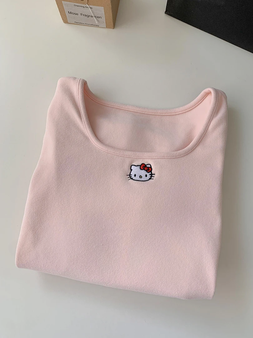 新款秋冬季女生睡衣家居服加厚保暖两件套可爱纯色睡衣女