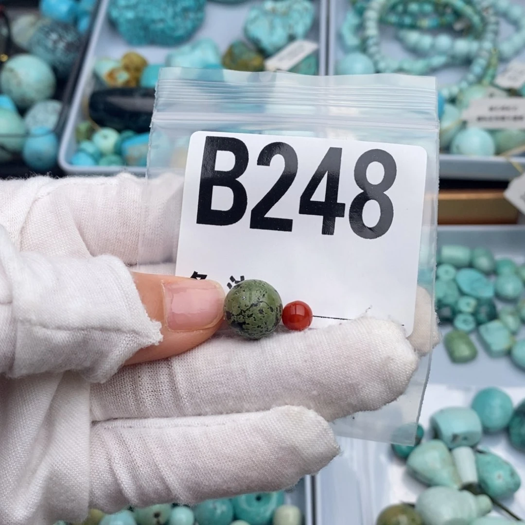 未镶嵌卡11.8圆珠南红玛瑙