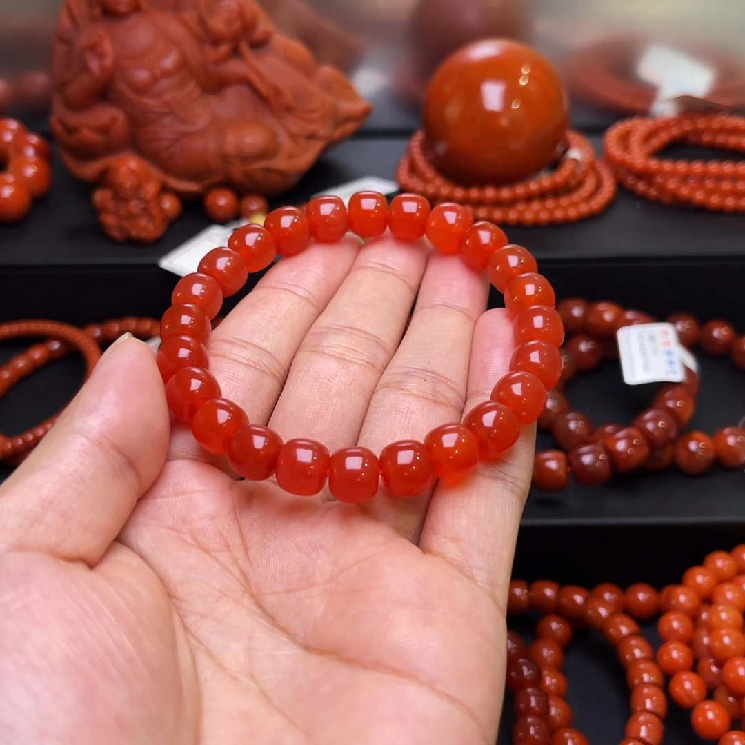 哈***乐南红玛瑙未镶嵌南红手串