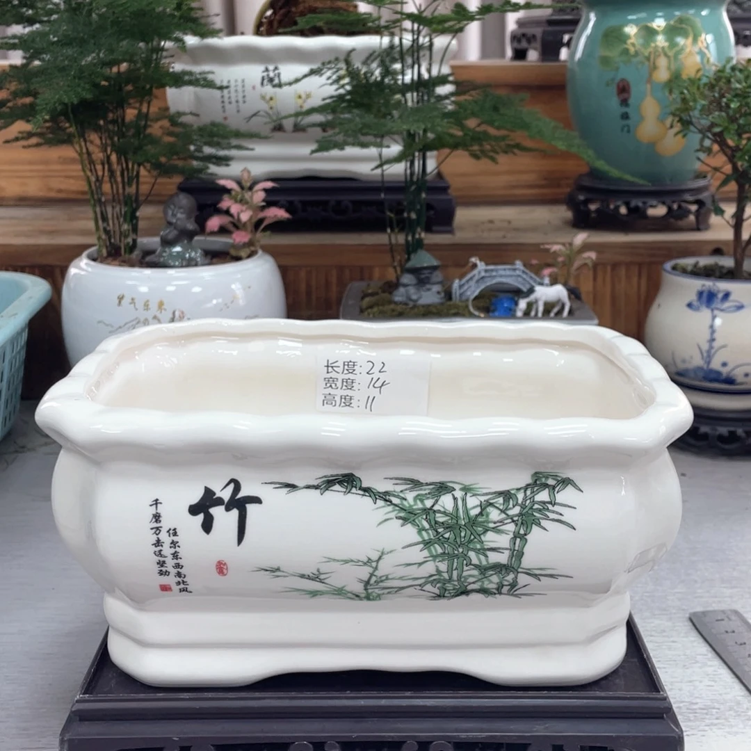 陶瓷花盆紫砂陶瓷花盆艺术盆景花盆