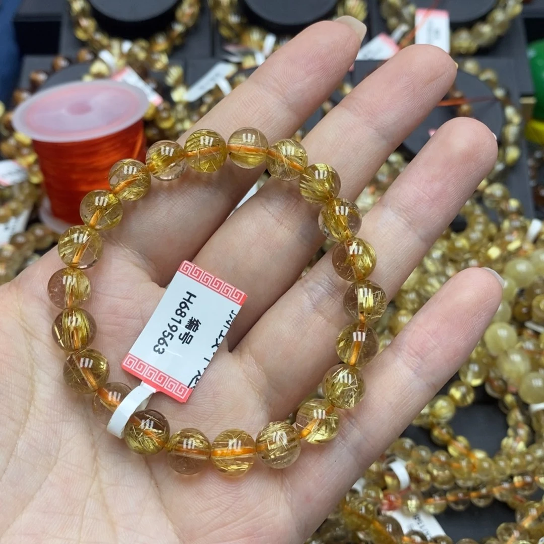 发晶手串未镶嵌小***醒卓慕水晶h6819563