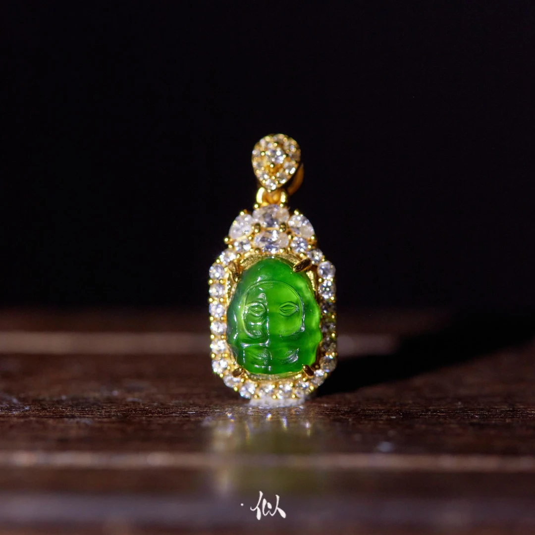 【象C】· 似梓珠宝 · 翡翠象神吊坠  SZCC440464