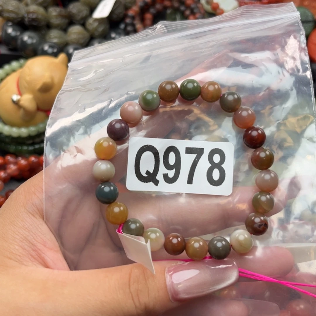 手链未镶嵌南红玛瑙8*