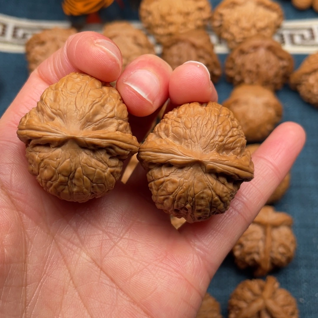 把件文玩核桃34全品精品乾隆磨手捻