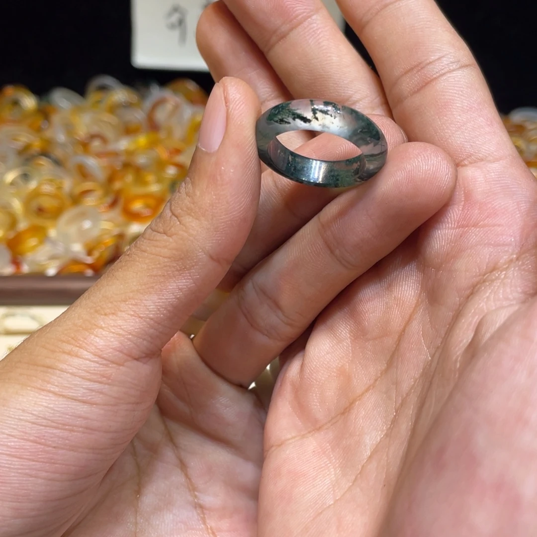 玛瑙/玉髓未镶嵌戒指92号港18 默认瑕疵