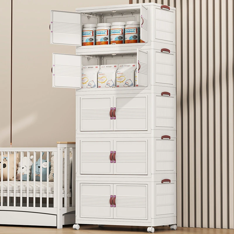 HQ80  1SG【高品质定制款】多功能收纳柜巨能装简易安装折叠衣柜