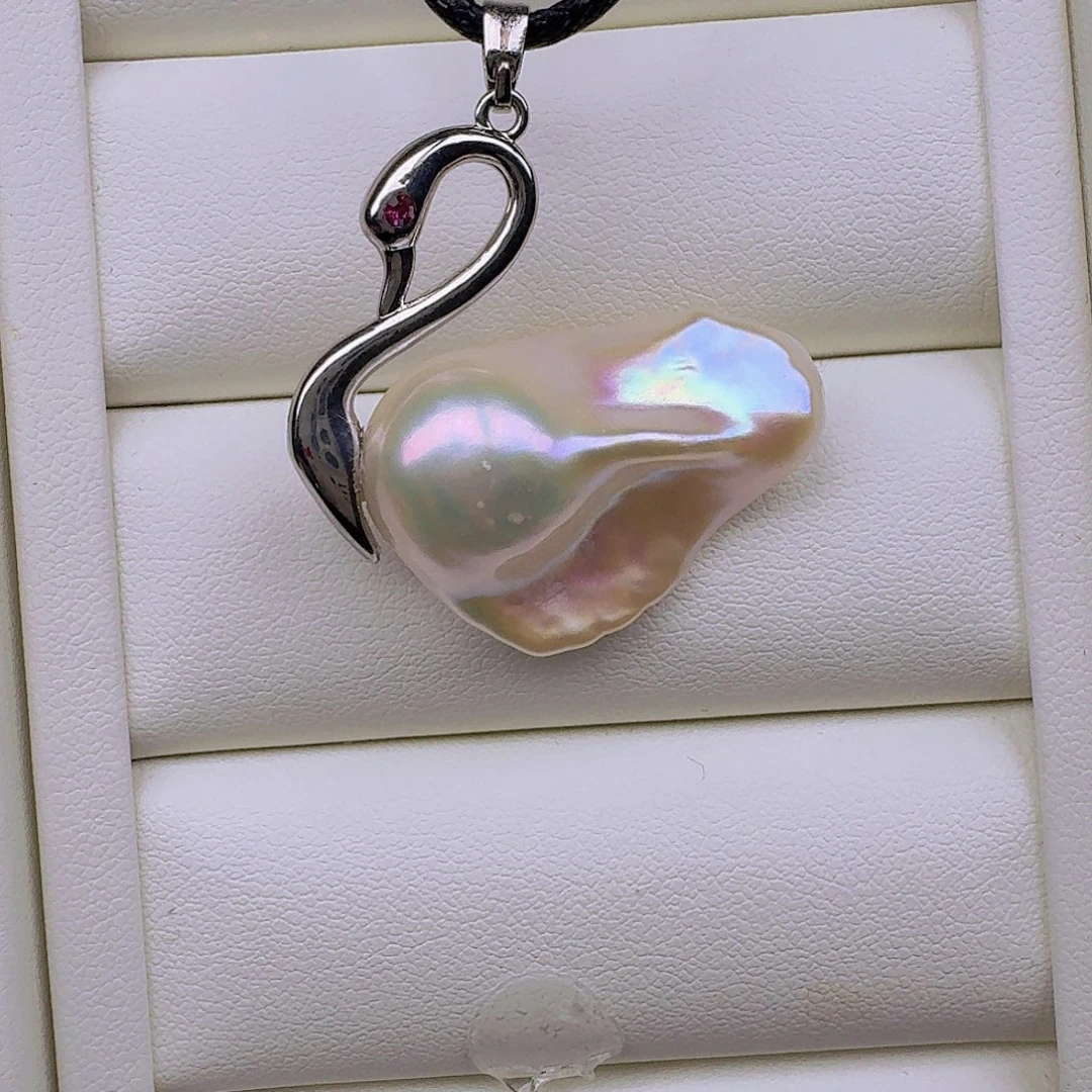 颈饰淡水珍珠银S925镶嵌