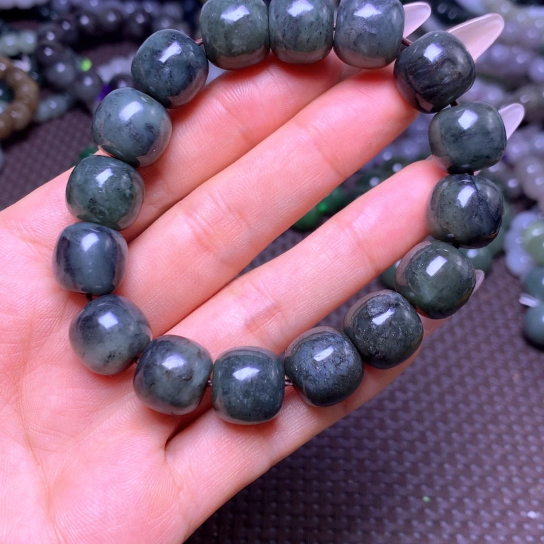 和田玉未镶嵌手串卡14