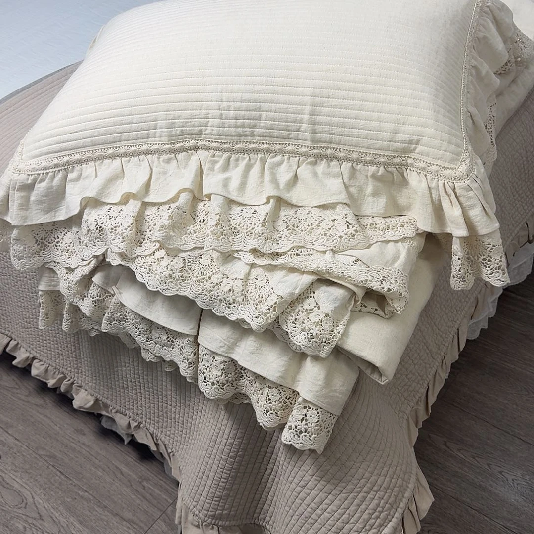 原驼毛马正身毛麻本枕套一对