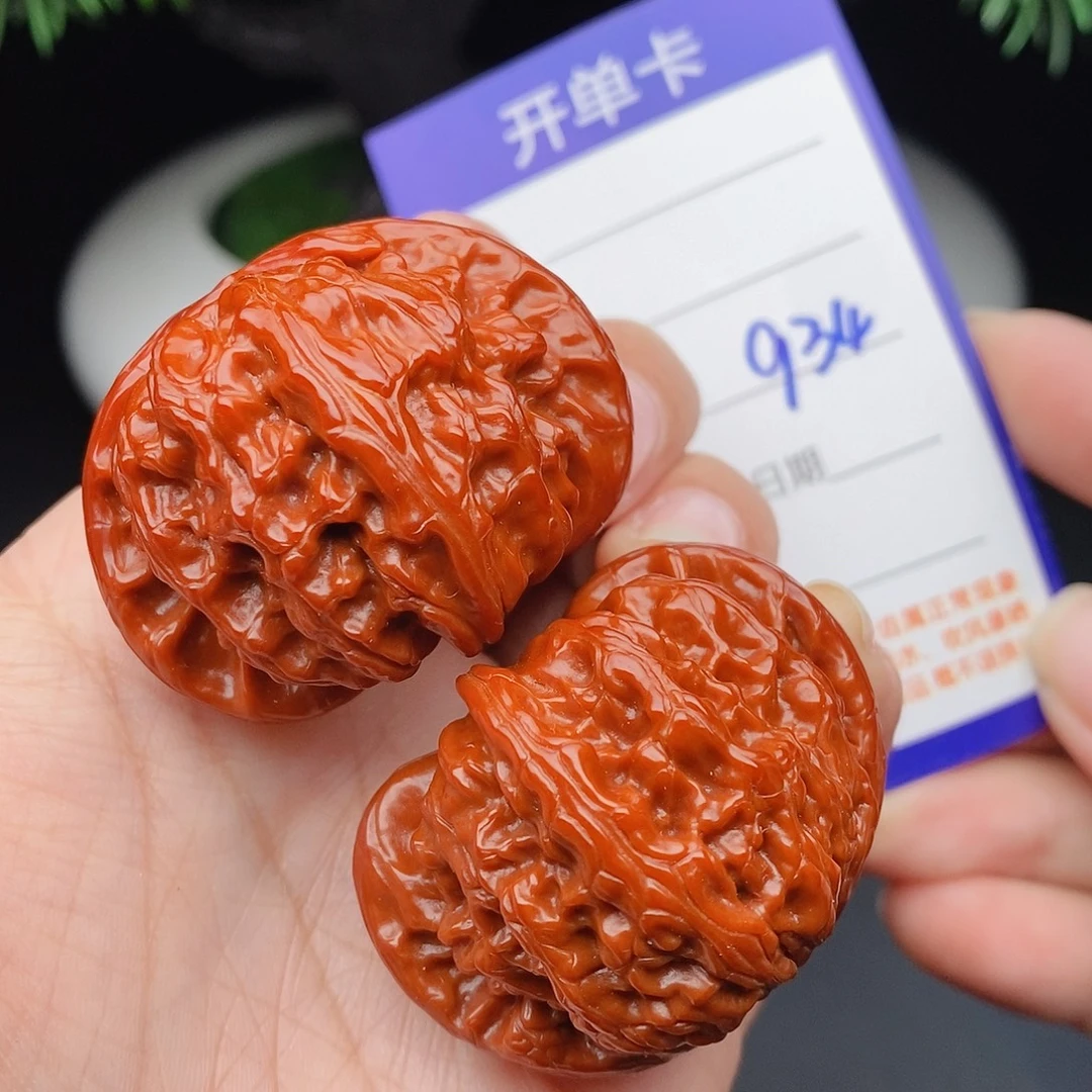 把件文玩核桃43闷白9，34