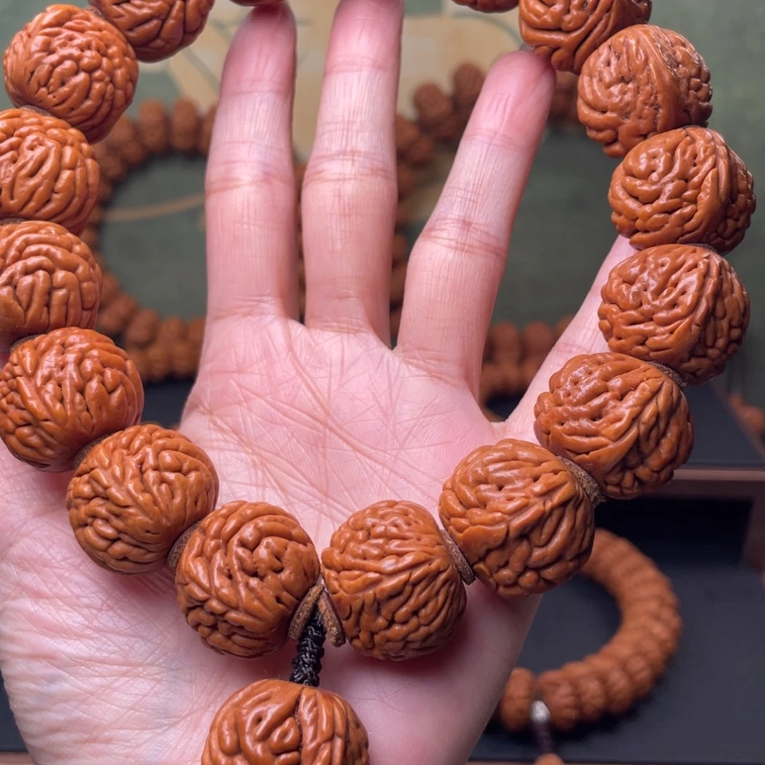 手串桃核22麒麟纹