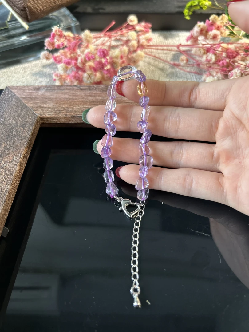 【紫水细链】y1027【福形紫水细手链】设计款多宝手链多样性发